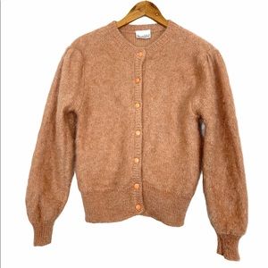 Vintage Peachy Nude Mohair Cardigan